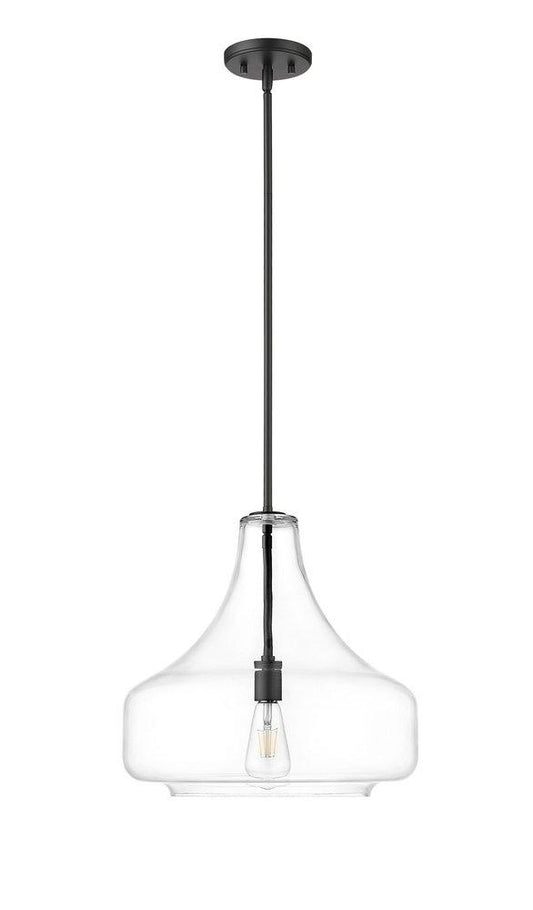 Millennium Lighting Madelynn 1-Light Pendant Light in Matte Black
