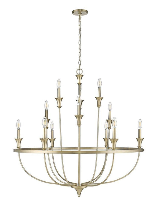 Millennium Lighting Emery 12-Light Chandelier Ceiling Light in Modern Gold