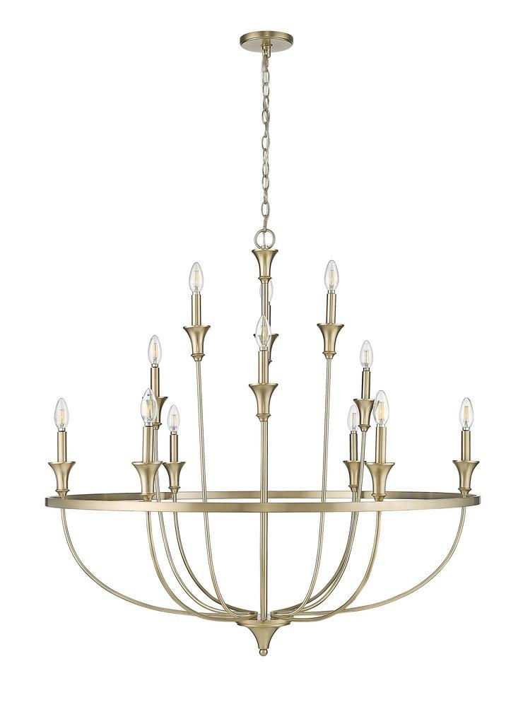 Millennium Lighting Emery 12-Light Chandelier Ceiling Light in Modern Gold