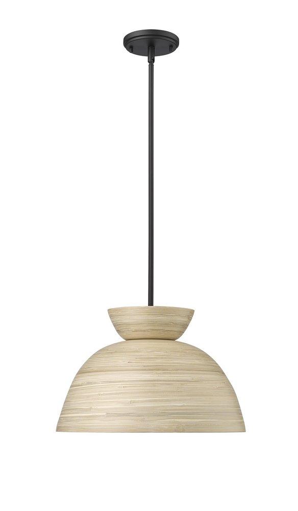 Millennium Lighting Jaycen 1-Light Pendant Light in Matte Black