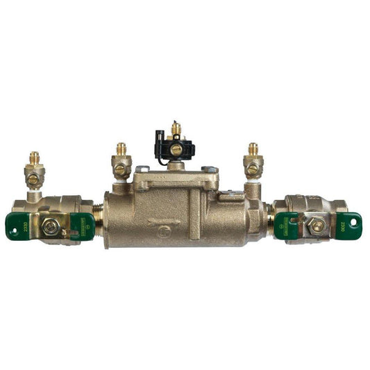 Watts 007 Series 1 in. Bronze Double Check Valve Assembly with Quarter-Turn Ball Valve