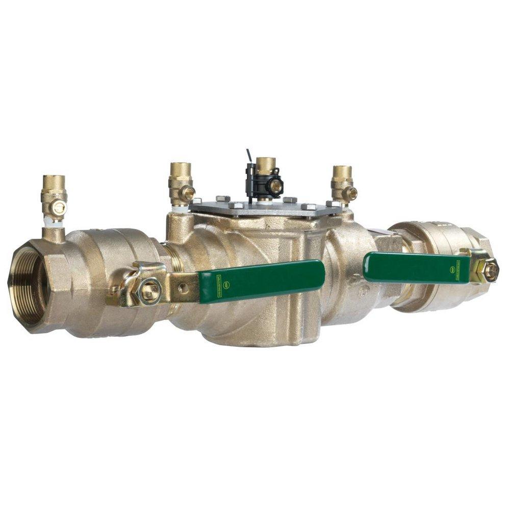 Watts LF007 Series 2 in. Bronze FPT Double Check Valve Assembly with Quarter Turn Shutoff Valves and Freeze Senser