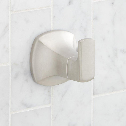 Signature Hardware Sefina Robe Hook in Brushed Nickel