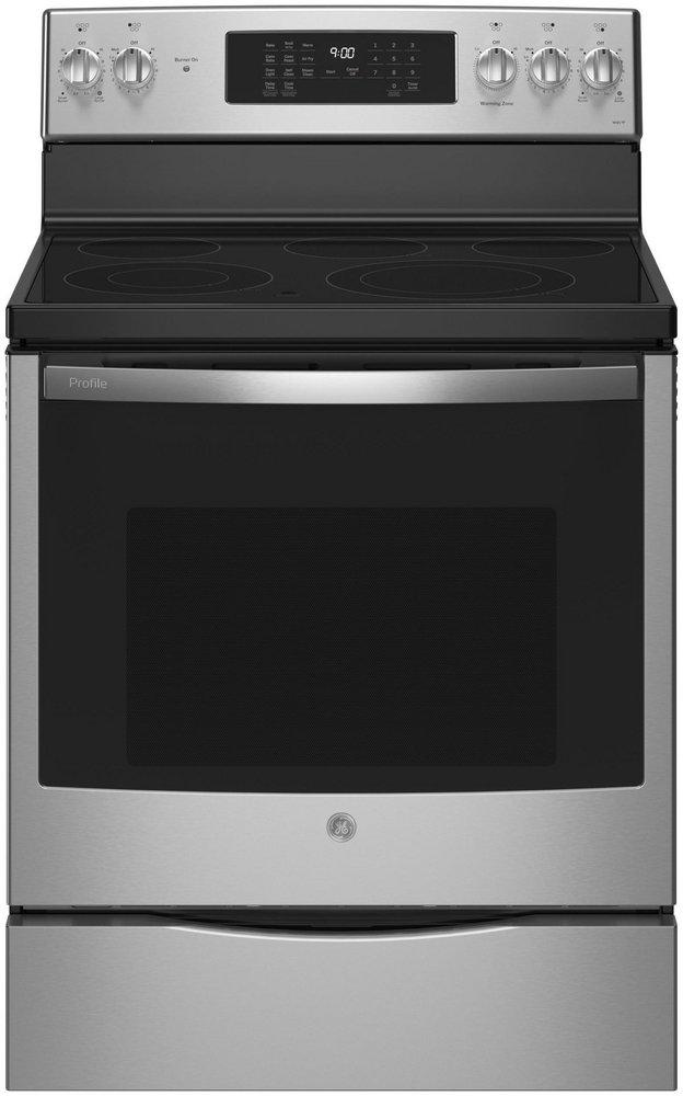 30 in. 5-Burner Electric Freestanding Range in Stainless