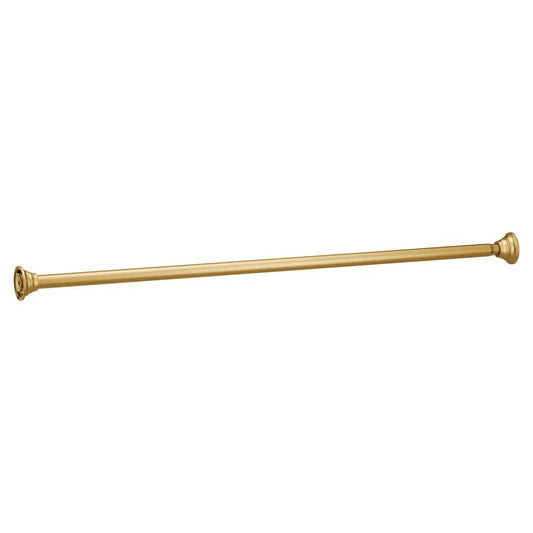 Tension Shower Rod in Brushed Gold