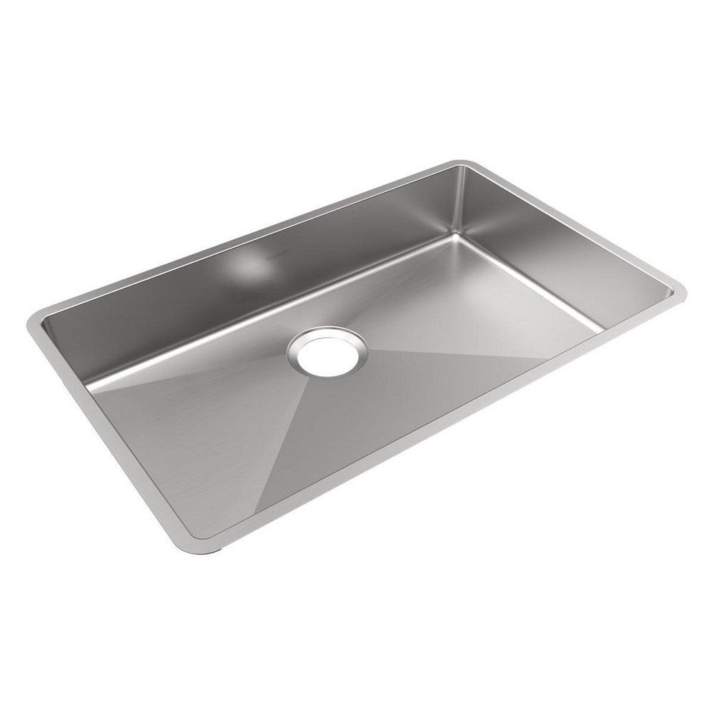 Elkay Crosstown® 29-1/2 in. Undermount Stainless Steel Single Bowl Kitchen Sink in Polished Satin