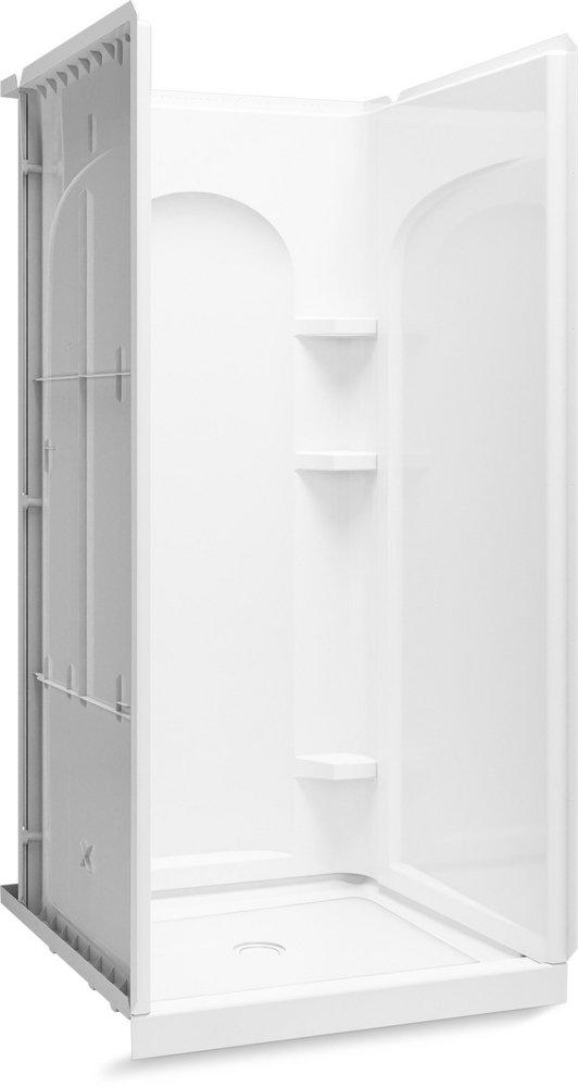 Sterling Ensemble™ Curve 36 x 34 in. Vikrell Shower Unit in White