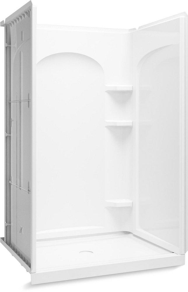 Sterling Ensemble™ Curve 48 x 34 in. Vikrell Shower Unit in White