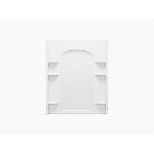 Sterling Ensemble™ Curve 60 in. Vikrell Shower Back Wall with Backer Boards in White