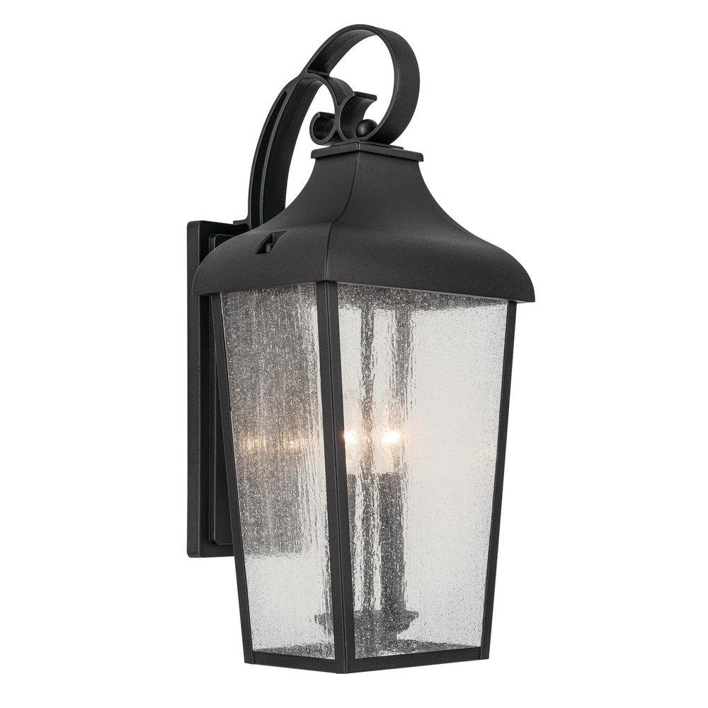 Kichler Lighting Forestdale 60W 1 Light 15.5" Outdoor Wall Sconce in Textured Black