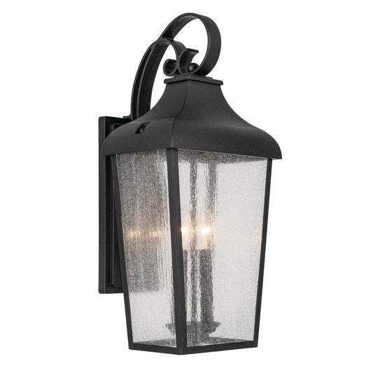 Kichler Lighting Forestdale 60W 1 Light 15.5" Outdoor Wall Sconce in Textured Black