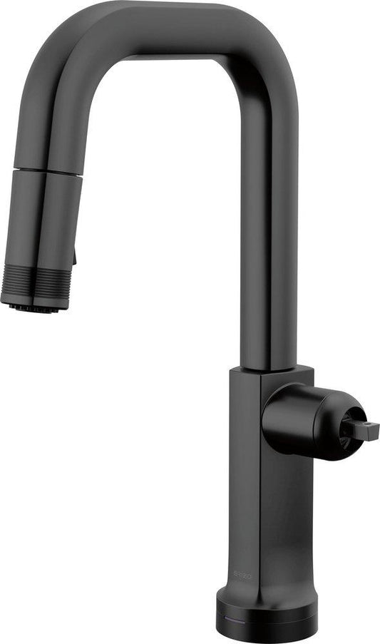 Brizo Kintsu® Single Handle Pull Down Bar Faucet in Matte Black (Handle Sold Separately)