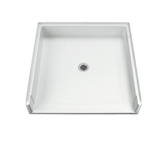 Sterling OC-SS-39 39 x 39 in. Shower Base with Center Drain in White