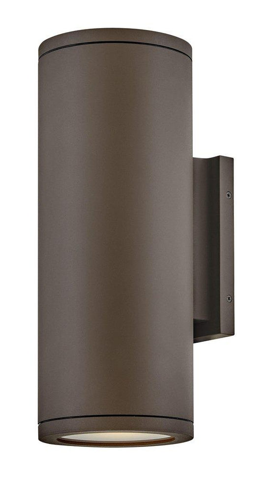 Hinkley Silo 12W 2 Lights 16in. Outdoor Wall Sconce in Architectural Bronze