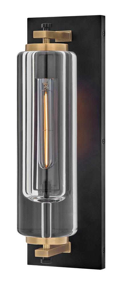 Hinkley Lourde 7W 1-Light 18in. Outdoor Wall Sconce in Black