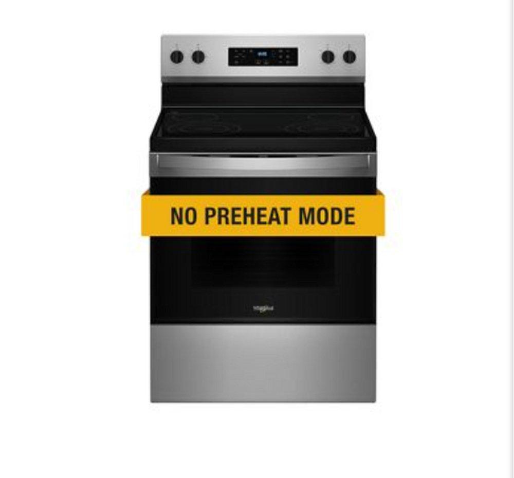 30 in. 4-Burner Electric Freeestanding Range with No Preheat Mode in Stainless Steel