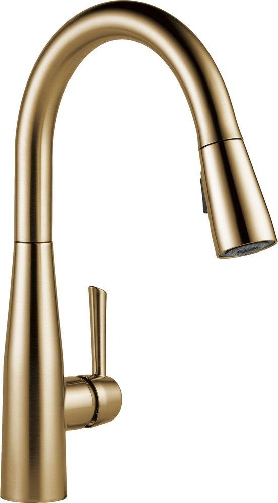 Delta Faucet Essa® Single Handle Pull Down Kitchen Faucet in Champagne Bronze