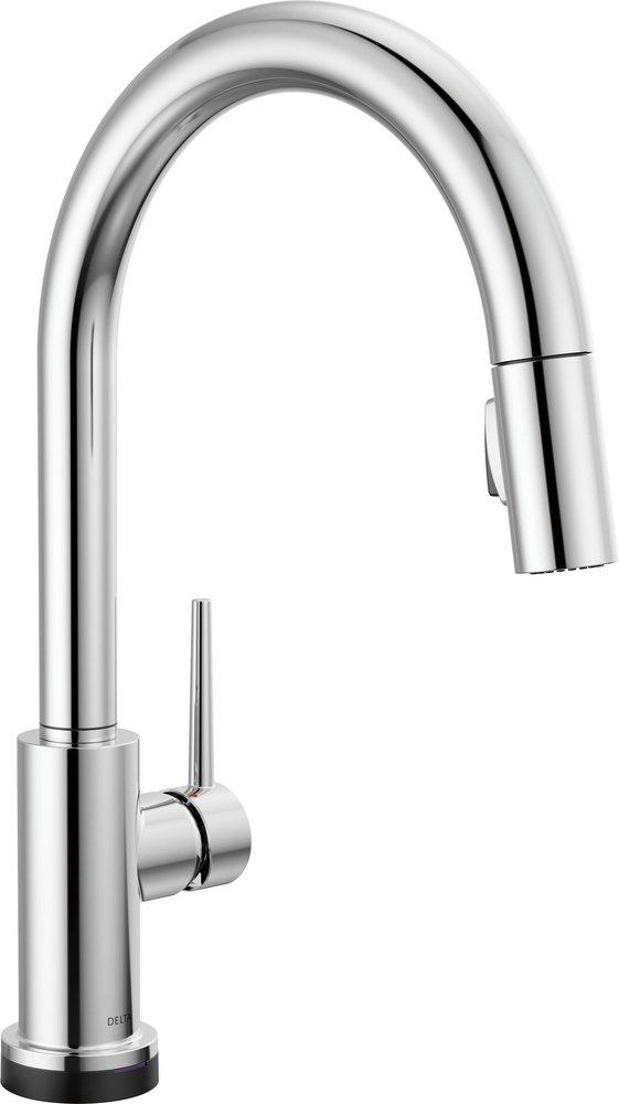 Delta Faucet Trinsic Single Handle Pull Down Kitchen Faucet with Touch and Voice Activation in Chrome