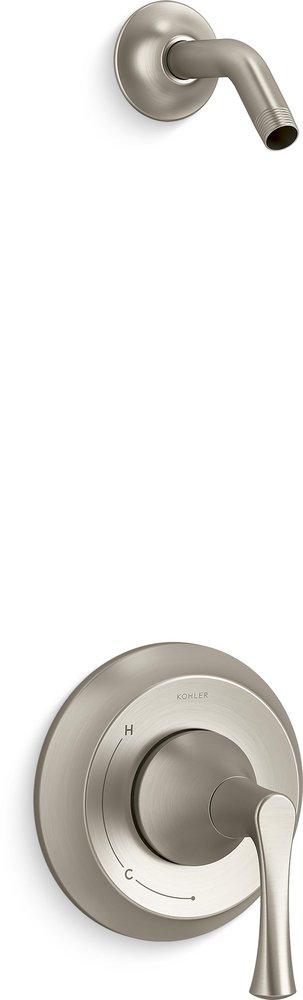 KOHLER Buckley™ Single Handle Shower Faucet in Vibrant® Brushed Nickel (Trim Only) (Showerhead Sold Separately)