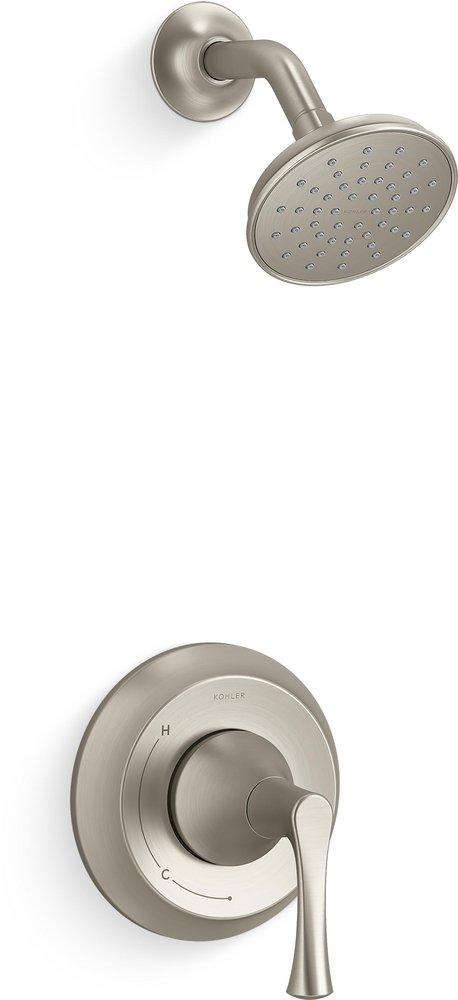 KOHLER Buckley™ One Handle Single Function Shower Faucet in Vibrant® Brushed Nickel (Trim Only)