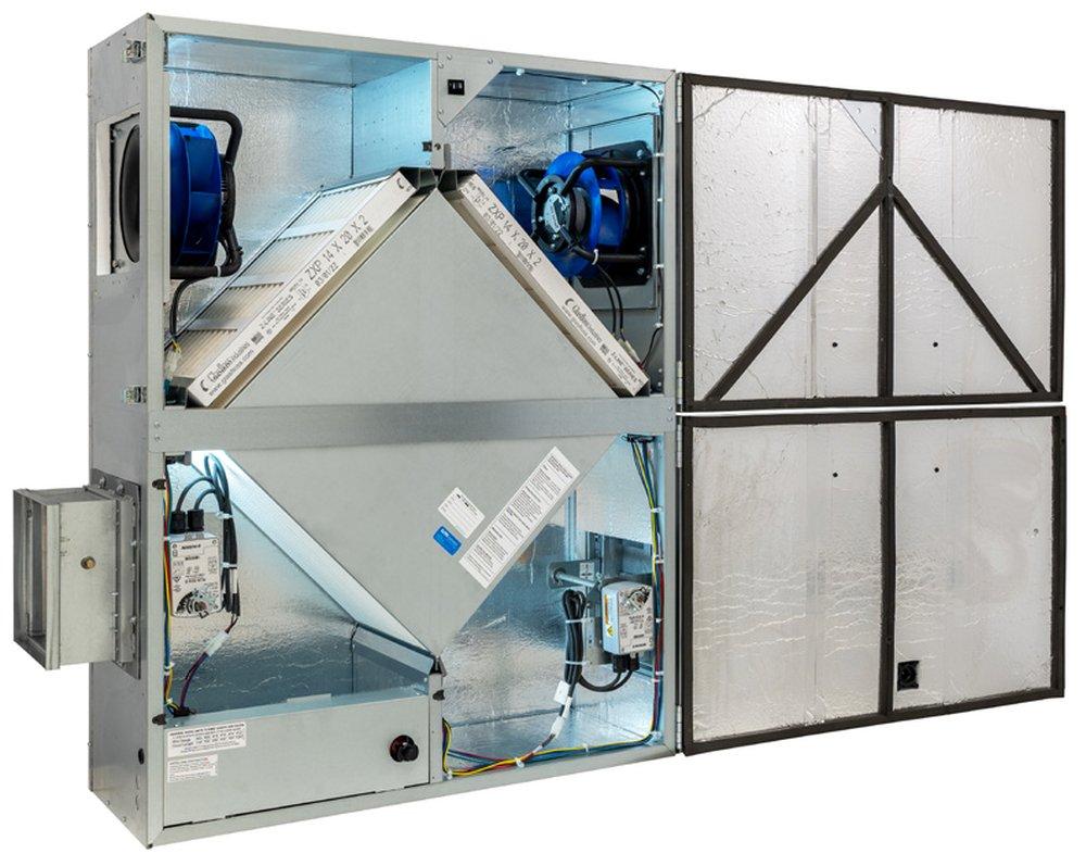 166-488 CFM Energy Recover Ventilator with EC Motor