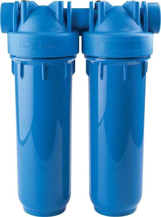 Atlas Filtri DP Duo 10 in. Filter Housing, 3/4 in. NPT