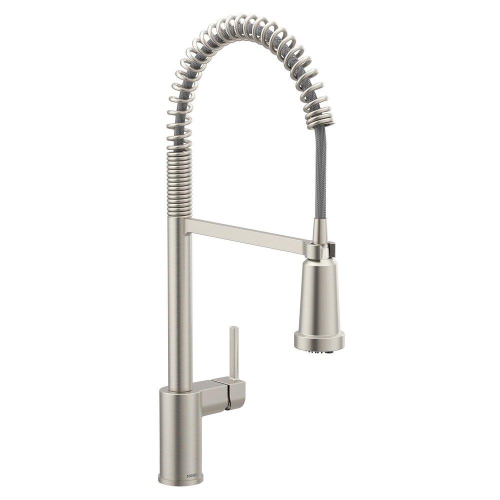 Moen Align Single Handle Pull Down Kitchen Faucet in Spot Resist Stainless