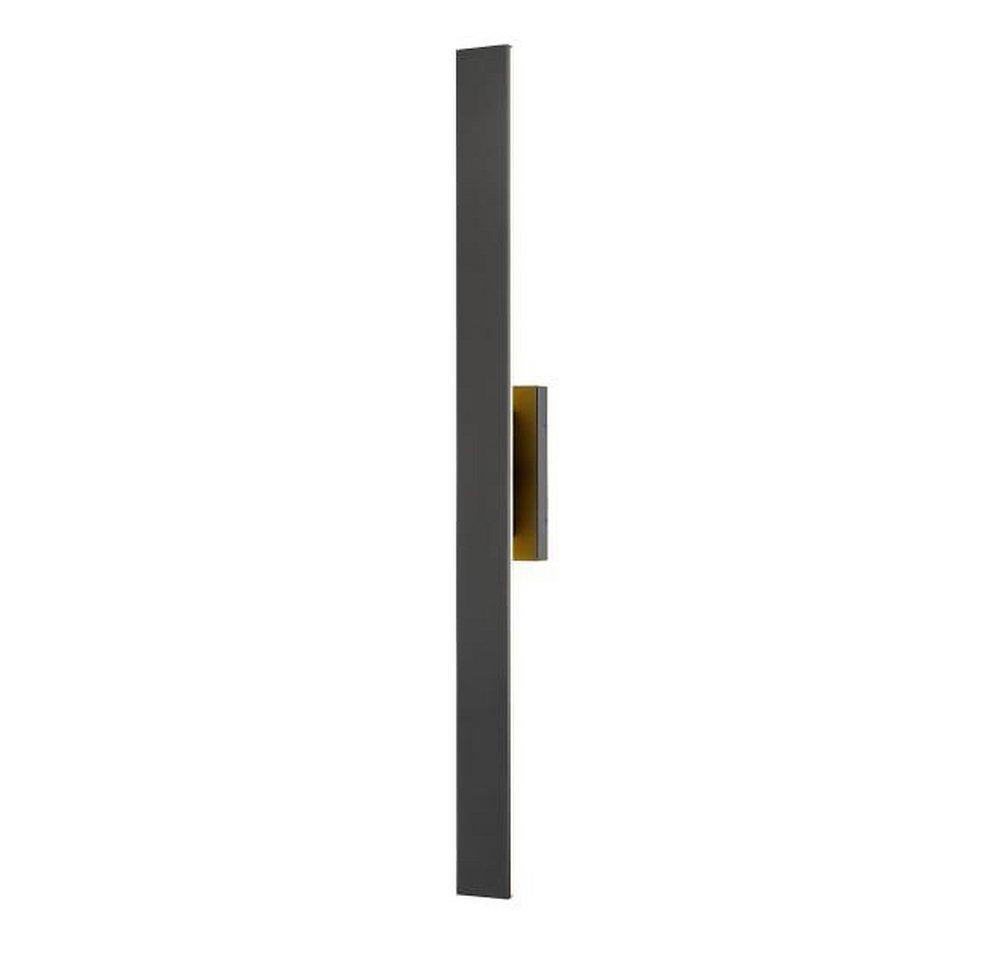 Z-Lite Stylet 48W CCT?Selectable LED 4?Light 48in. Outdoor Wall Sconce in Sand Black / White Acrylic