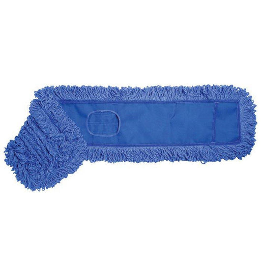 5 x 24 in. Microfiber Loop-End String Dust Mop in Blue