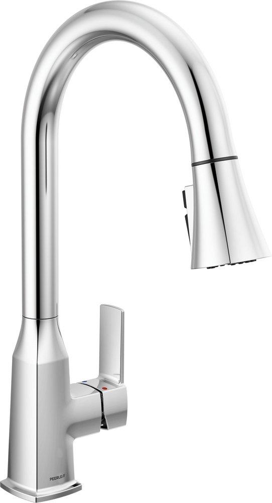 Peerless® Ezra Single Handle Pull Down Kitchen Faucet in Chrome