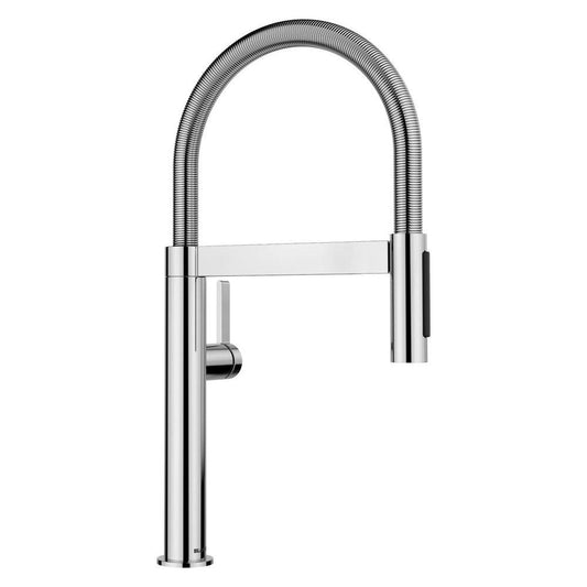 BLANCO Culina II Single Handle Pull Down Kitchen Faucet in Chrome