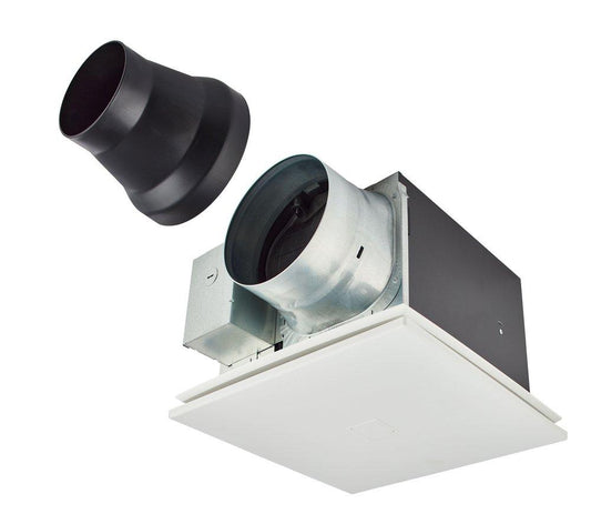Panasonic WhisperGreen® Select 30-110 CFM Ceiling Mount Architectural Deisgn Bathroom Ventilation Fan with Multi-Speed Motor in White - Fan Only - 0.3-0.8 Sones - Energy Star Rated