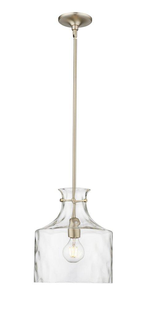 Millennium Lighting Santorini 1-Light Pendant Light in Modern Gold