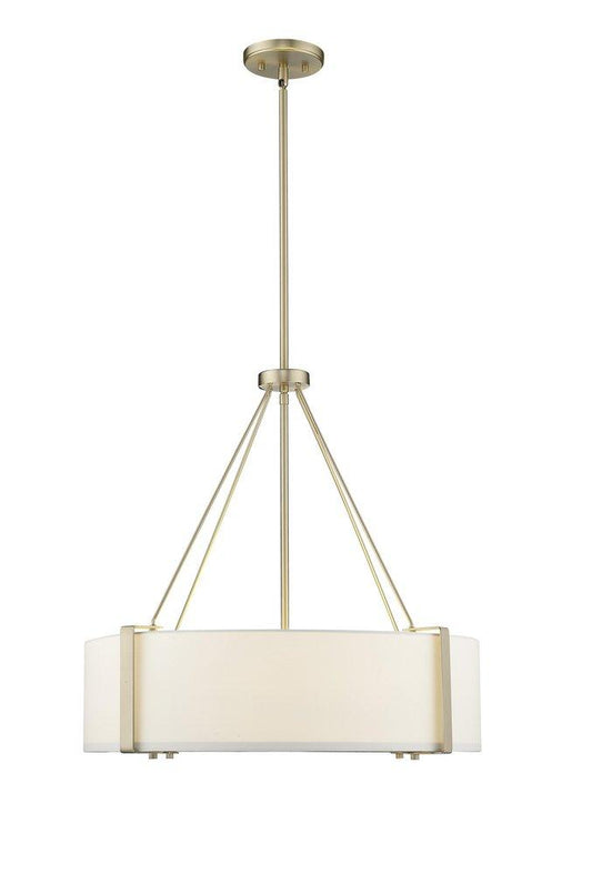 Millennium Lighting Telfar 3-Light Pendant Light in Modern Gold/White