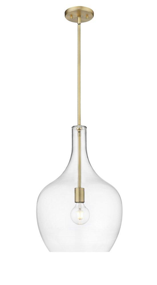 Millennium Lighting Lamara 1-Light Pendant Light in Vintage Brass