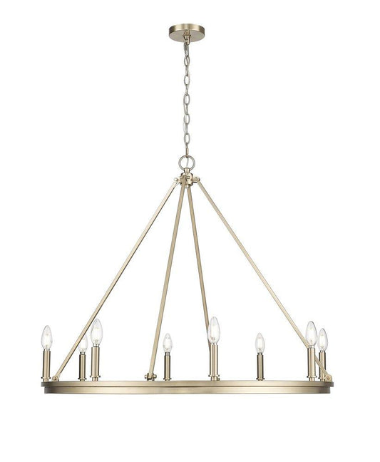 Millennium Lighting Carruth 8-Light Chandelier Ceiling Light in Modern Gold