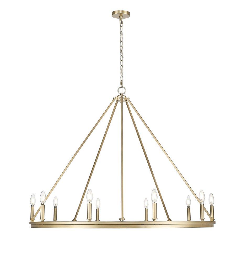 Millennium Lighting Carruth 10-Light Chandelier Ceiling Light in Modern Gold