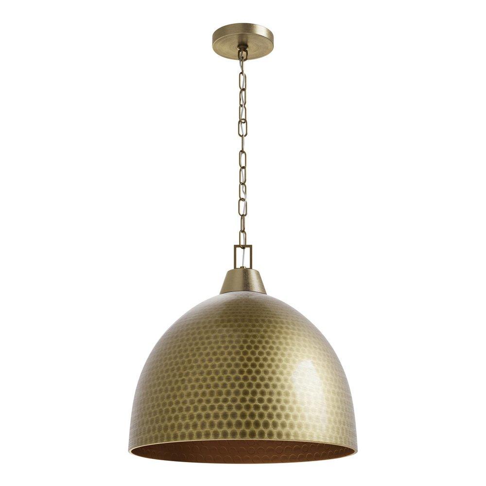 Millennium Lighting Arrco 3-Light Pendant Light in Aged Brass
