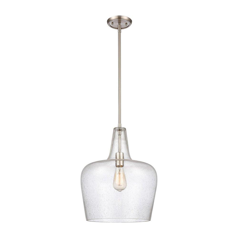 Millennium Lighting Puckette 1-Light Pendant Light in Brushed Nickel