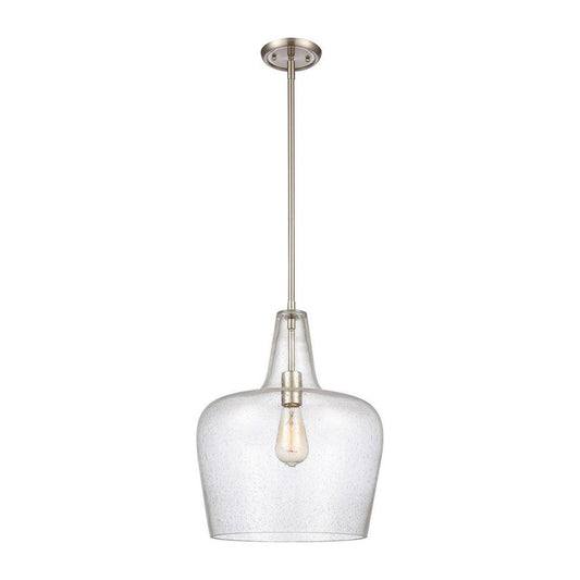 Millennium Lighting Puckette 1-Light Pendant Light in Brushed Nickel
