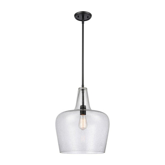 Millennium Lighting Puckette 1-Light Pendant Light in Matte Black