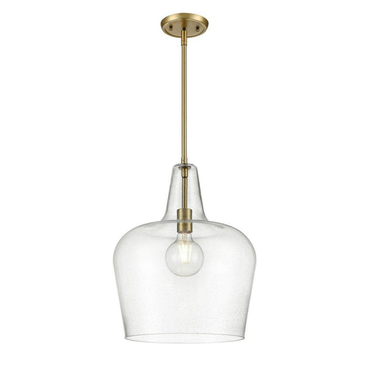 Millennium Lighting Puckette 1-Light Pendant Light in Vintage Brass