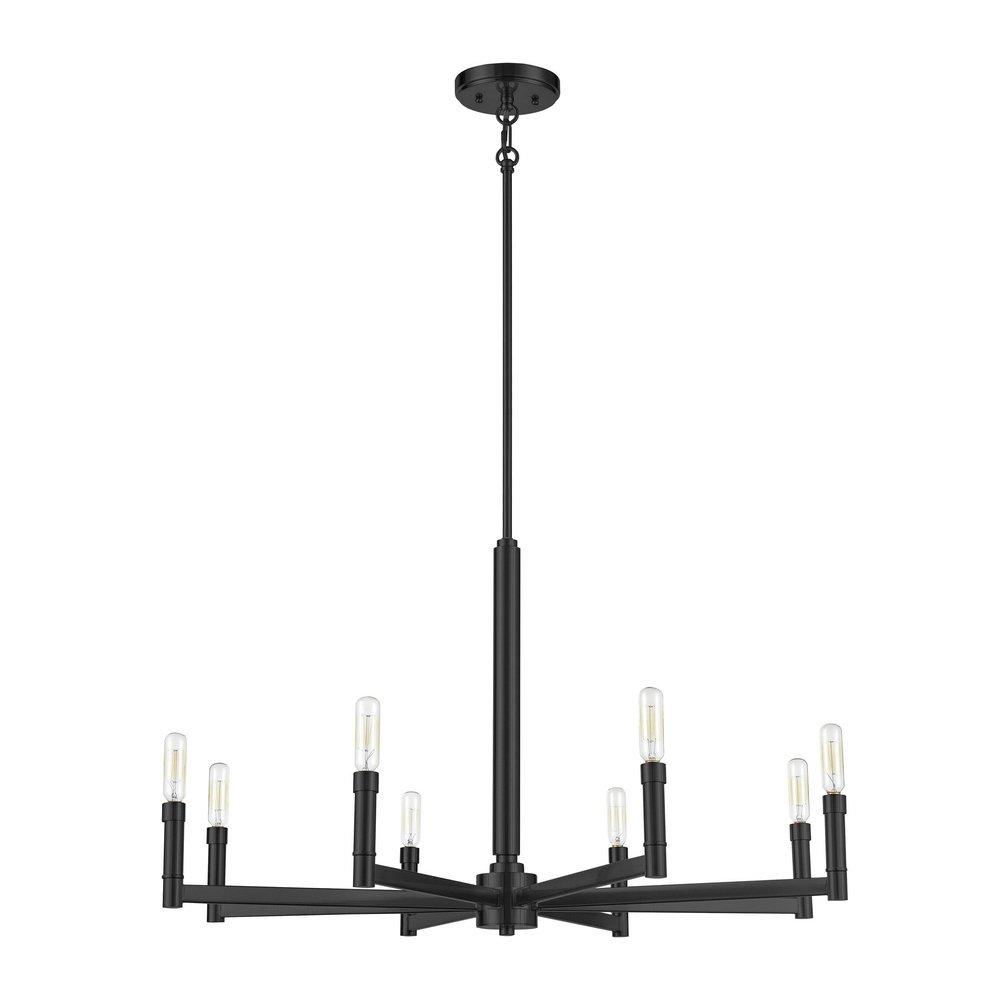 Millennium Lighting Daxley 8-Light Chandelier Ceiling Light in Matte Black
