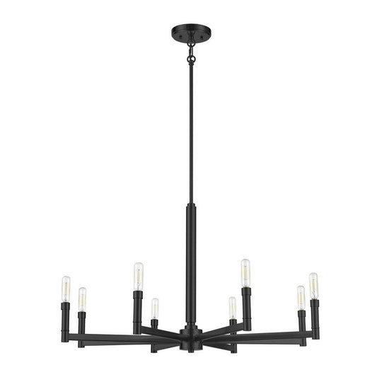 Millennium Lighting Daxley 8-Light Chandelier Ceiling Light in Matte Black