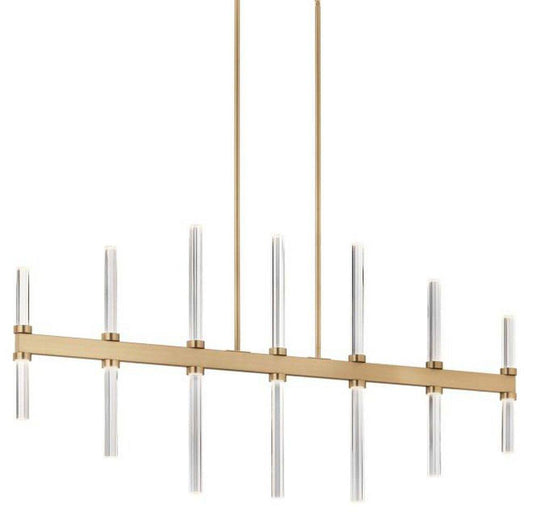 Kichler Lighting Sycara 71W 49 in. Wide Linear Chandelier in Champagne Bronze