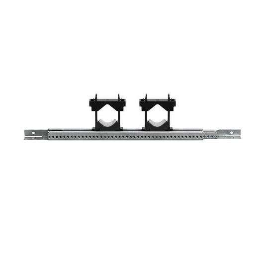 Adjustable Pipe Support Bracket with 9-16 in. Extension - 2 Glide Clamps (Less Screws)