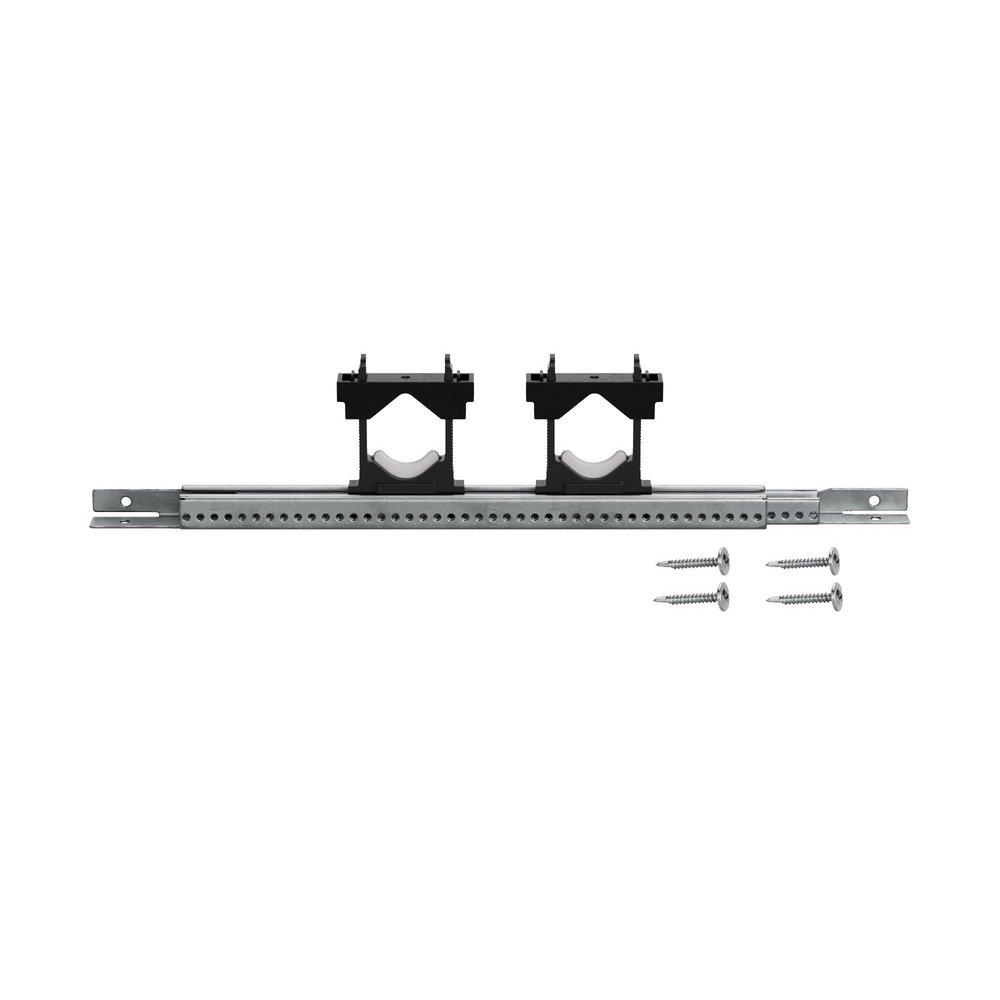 Adjustable Pipe Support Bracket with 9-16 in. Extension - 2 Glide Clamps (Screws Included)