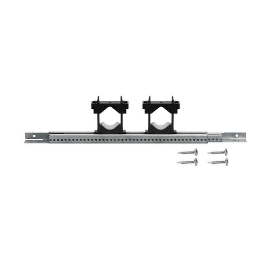 Adjustable Pipe Support Bracket with 9-16 in. Extension - 2 Glide Clamps (Screws Included)