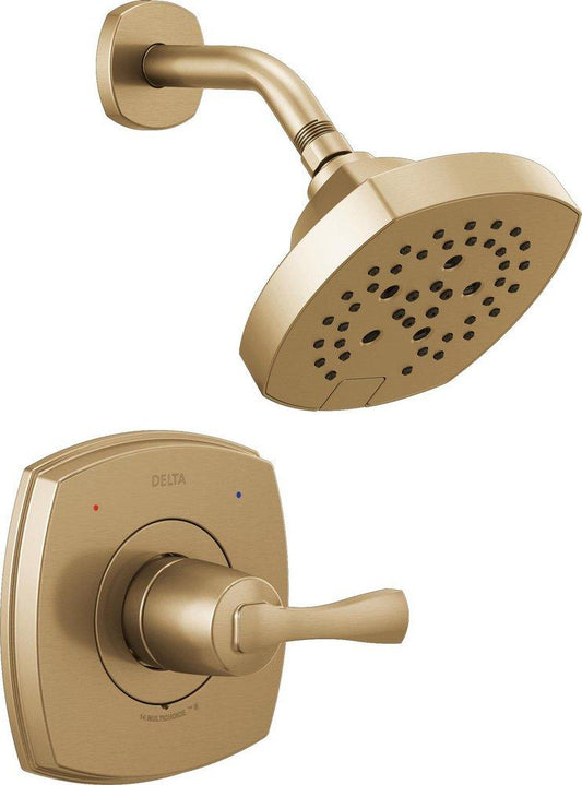 Delta Faucet Stryke® Single Handle Multi Function Shower Faucet in Lumicoat® Champagne Bronze