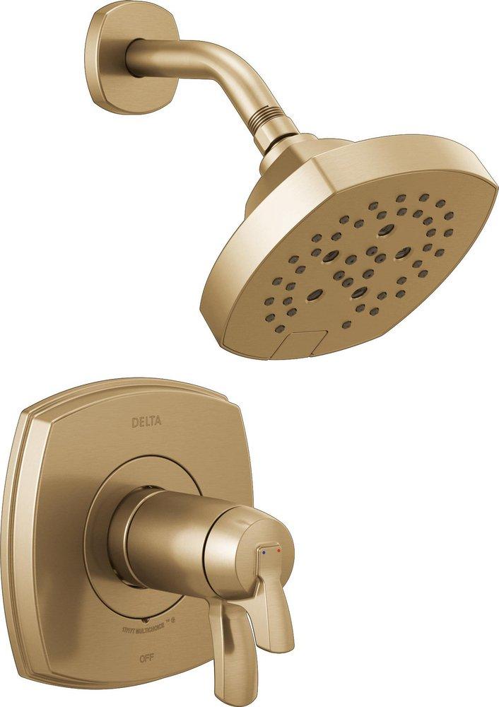 Delta Faucet Stryke® Single Handle Multi Function Shower Faucet in Lumicoat® Champagne Bronze (Trim Only)